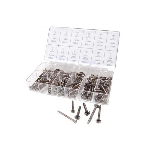 AllPoints 7991005 Stainless Steel Screw Kit, 5" x 8 1/2" - Default Title