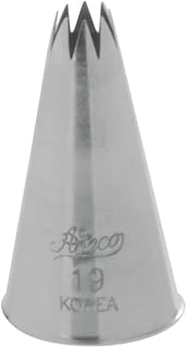 Ateco Decorating Tip 19 - Flower Shape Piping Tip - Stainless Steel - Silver