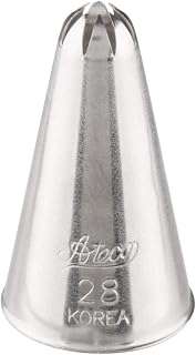Ateco Decorating Tip 28 - Closed Star Icing Tip - Stainless Steel - Silver