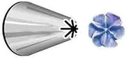 Ateco Star Piping Tip, Silver, Stainless Steel