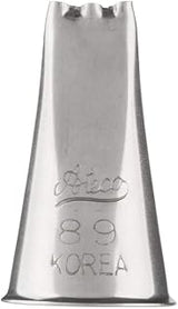 Ateco 89 3-Hole Open Star Piping Tip for Baking, Silver, Stainless Steel