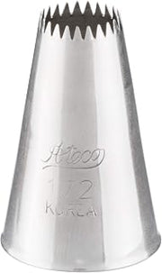 Ateco Silver Stainless Steel Flower Piping Tip