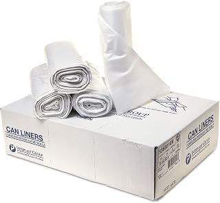 Inteplast Group S366014N High-Density Can Liner 36 x 60 55-gal 14 mic Clear 25/Roll 8/CT