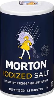 Morton Salt Iodized, All-Purpose Iodized Salt, 1.69 Pound, 1-Pack