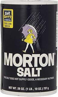 Morton Plain Salt, 1.62 Pound, 1-Pack - All-Purpose Non Iodized Salt