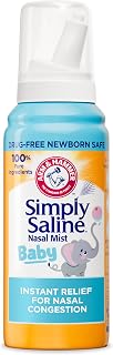 Arm & Hammer Simply Saline Baby Nasal Mist Saline Spray, 1.6 oz