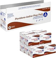 Dynarex Povidone Iodine Prep Pads, Packet, PK1000