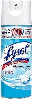 Lysol Sanitizing and Antibacterial Spray for Disinfecting & Deodorizing, Crisp Linen, 12.5 Fl Oz
