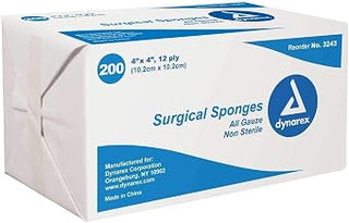Dynarex Gauze SPNG NS 2X2 12PLY DYN 200