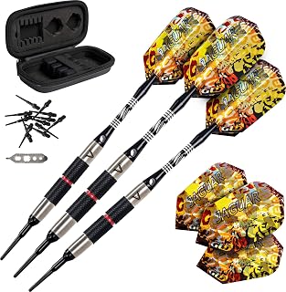 Viper Jaguar 80% Tungsten Soft Tip Dart Set with Case, 18 Grams