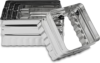 Ateco Double Sided Square Cutter Set 6pc
