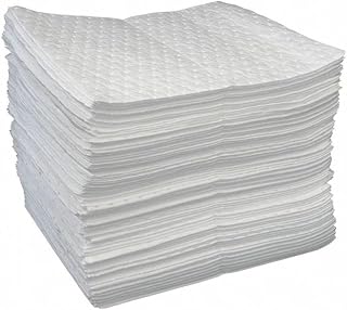 Oil-Dri L90811 15"W x 19"L Oil-Only Middle Weight Dimpled Perforated Pads, 100 Pads/Box