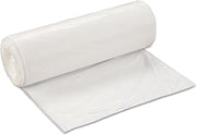 Inteplast SL3858XHW2 Low-Density Can Liner, 38 x 58, 60gal, .7mil, White, 25/Roll, 4 Rolls/Carton