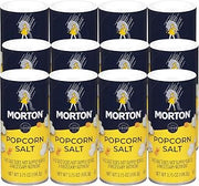 Morton Popcorn Salt, (3.75 oz), 12-Pack, for Popcorn, Snacks & Seasoning