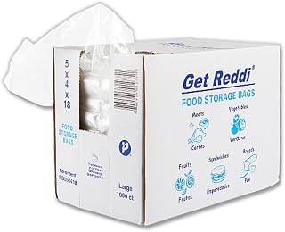 Inteplast Get Reddi, Large Bread Capacity, Clear color, 1000 Count