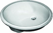 Sloan 3001 Oval Undermount Bathroom Sink, 19.5" x 16.5" - White