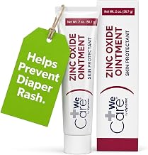 Dynarex 20% Zinc Oxide Ointment for Adults and Baby Diaper Rash, 2 oz Tube