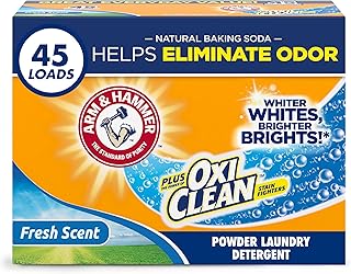Arm & Hammer Plus OxiClean Powder Laundry Detergent, Fresh Scent, 3.48 lbs