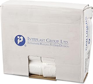 Inteplast Integrated Bagging Systems EC243306N Commercial Can Liners, Perforated Roll, 12-16gal, 24 X 33, Nl