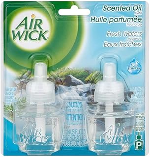 Air Wick Scented Oil Twin Refill Fresh Waters (2X.67) oz (Pack of 6)