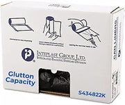 Inteplast Glutton Trash Can Liner, 43x48 Inches, Black, 150 Count