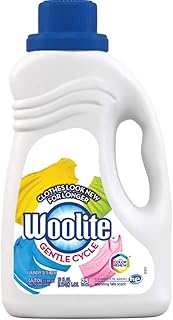 Woolite GENTLE CYCLE Liquid Laundry Detergent, 50 fl oz Bottle, With Color Renew, HE & Regular Washers (Pack of 6)