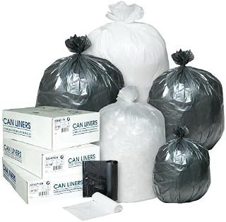 Inteplast Group IBS EC2424N High Density Commercial Can Liners 24x24 5 Mic - Natural