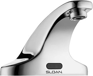 Sloan SF-2350 Sensor Faucet, 0.5 GPM, Back-Check Tee, Polished Chrome