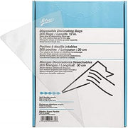 Ateco Soft Disposable Decorating Bags, 12-Inch, Pack of 10, Made in USA, Clear