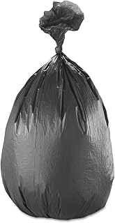 Inteplast Group IBS S386017K High Density Commercial Can Liners 38x60 17 Mic - Black