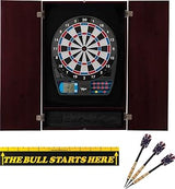 Viper Metropolitan Solid Wood Cabinet & Electronic Dartboard Play-Ready Bundle