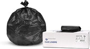 Inteplast 20-30 Gallon, Heavy-Duty Black Trash Bags - 10 Mic, 500 Ct