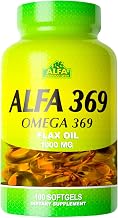 Alfa Vitamins Alfa 3-6-9 1000 Mg Nutrition Supplement, 100 Count