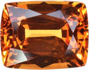 Yellow Created Sapphire Rectangle Loose Gemstone 13mm