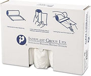Inteplast S404812N High-Density Can Liner, 40 x 48, 45gal, 12mic, Clear, 25/Roll, 10 Rolls/Carton