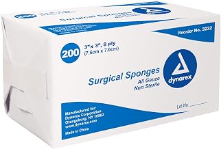 'Dynarex Standard Gauze Sponges Non-Sterile - 3 In X 3 In - 8 Ply - 200 ea