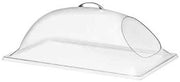 Cal Mil 12 X 20 X 7 1/2inH - 1 End Cutout - Polycarbonate