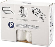 Inteplast High-Density Can Liner, 38 x 60, 60gal, 14mic, Clear, 25/Roll, 8 Rolls/Carton, Sold as 1 Carton