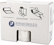 Inteplast 60 Gallon Coreless Roll Trash Can Liner, 38 x 60 in, 22 Micron Thickness, 25 Bags per Roll, 6 Rolls, Natural Color, 150 Count | S386022N