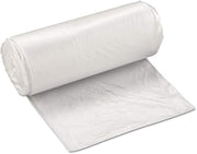 Inteplast McKesson Trash Can Liners, Clear, 24 x 33 in, 15 gal, 1000 ct