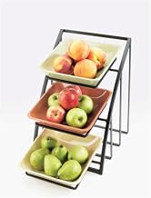 Cal Mil - 1750-13 - Mission Square Bowl Display 12W x 19D x 13-1/2H Black
