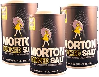 Morton Iodized Salt 26oz 3pcs