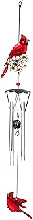 Spoontiques Cardinal 18" Wind Chime - Outdoor Garden Décor - Decorative Chimes for Yard, Garden, Backyard and Patio Decoration