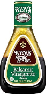 Ken's Steak House Balsamic Vinaigrette Dressing, 16 Fl Oz (Pack of 1)