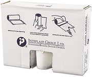 Inteplast 40-45 Gallon Trash Can Liner, 40 x 46 inches, Natural, 250 Bags