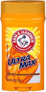 Arm & Hammer ULTRAMAX Anti-Perspirant Deodorant Invisible Solid Unscented 2.60 oz (Pack of 2)