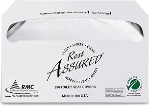 Rochester Midland Half-Fold Toilet Seat Covers, Case Of 1,000 Covers
