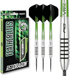 RED DRAGON Featherlite Series - 19g - Steel Tip Darts - 80% Tungsten