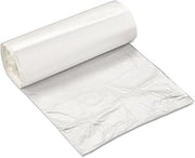 Inteplast EC2424N High-Density Can Liner, 24 x 24, 10gal, 5mic, Clear, 50/Roll, 20 Rolls/Carton