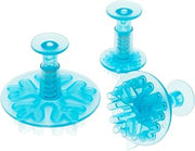 Ateco Snowflake Sugar Paste Cutters with Plunger, Graduated 3 Piece Set